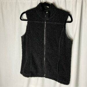 Women's Black Fleece Vest
